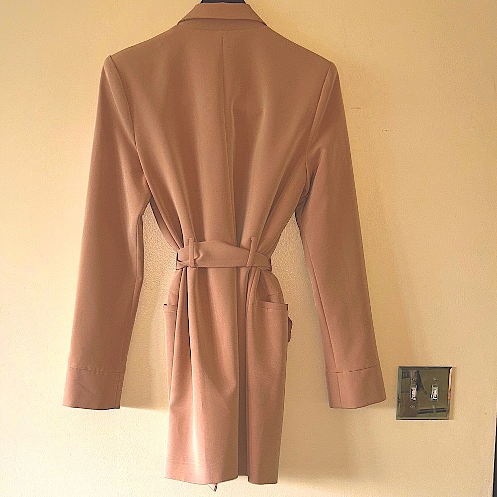 Camila Coelho Tan Blazer/ Mini Dress Tailored Professional Style - Picture 3 of 3